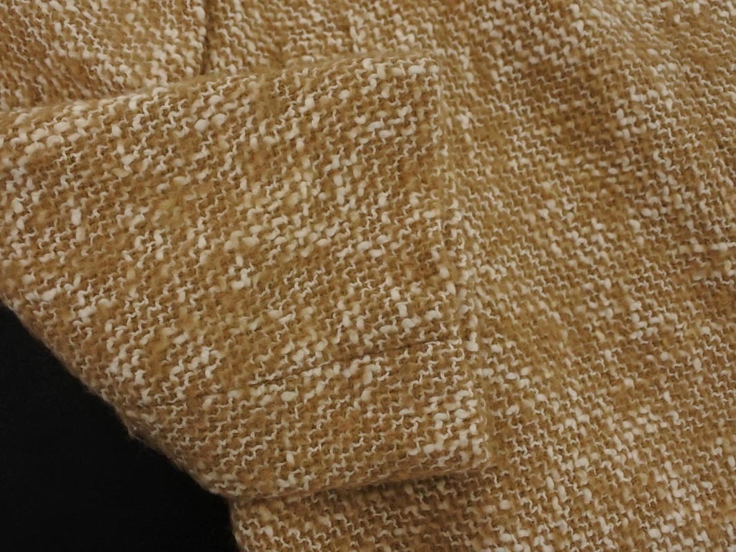 UNTITLED Untitled шерсть . твид переключатель воротник есть no color пальто size1/ бежевый *# * fia2 женский