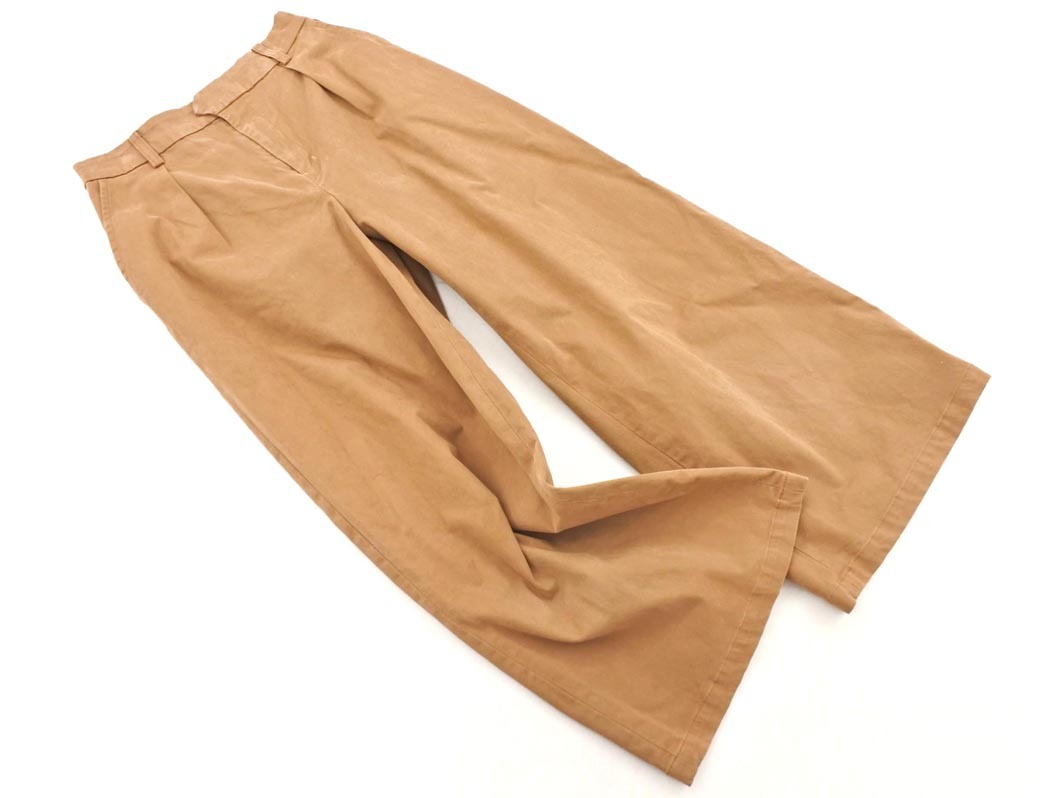 MELROSE メルローズ CLAIRE クレール ワイド パンツ size2/キャメル ■■ ☆ fia2 レディース_画像1