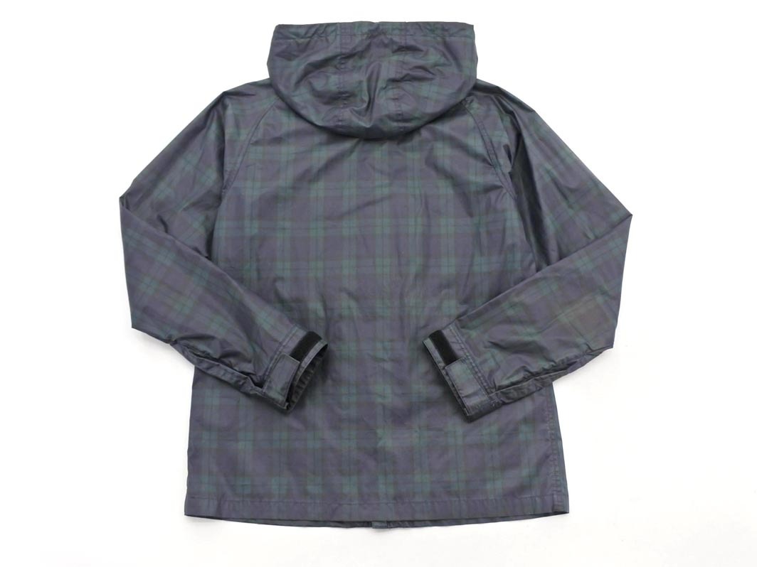SHIPS JET BLUE シップスジェットブルー チェック コーティング加工 ジップアップ パーカー ジャケット sizeL/緑ｘ紺 ◇■ ☆ fia2 メンズ_画像6