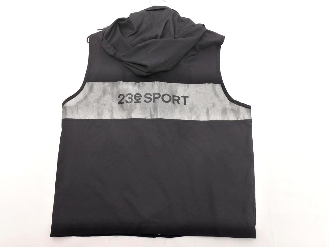 ネコポスOK 23区 SPORT 23区 スポーツ 切替 プリント 2WAy ベスト size1/黒 ◇■ ☆ fia2 メンズ_画像6