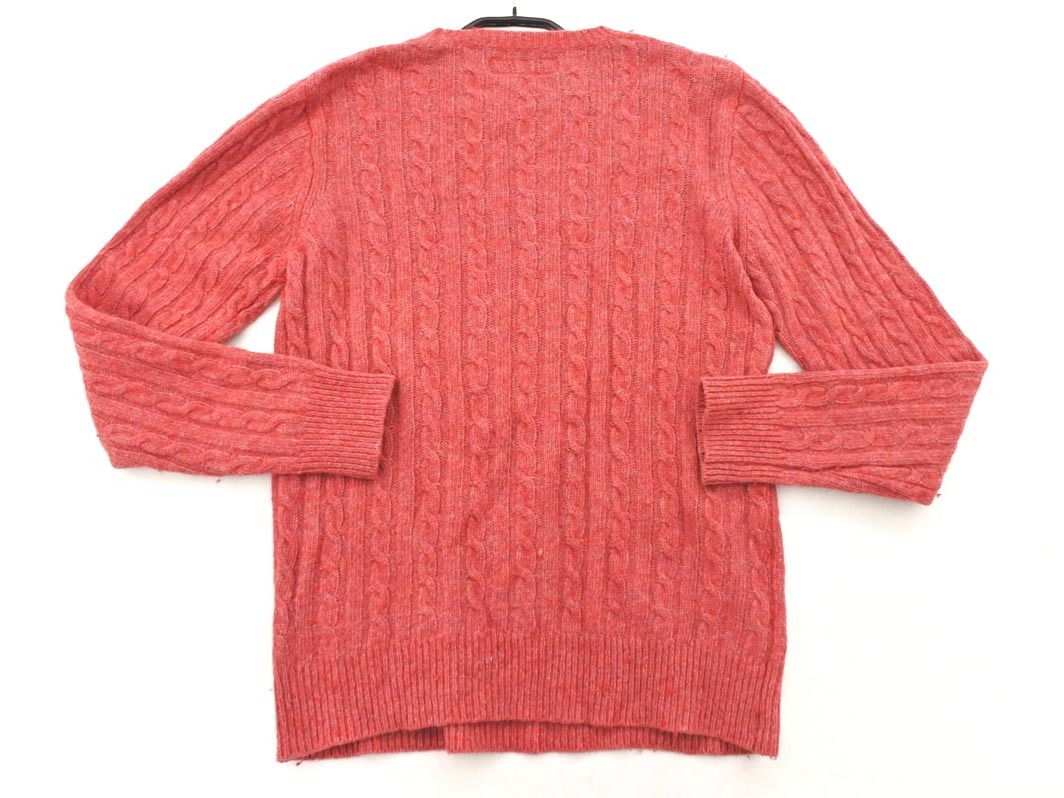 SHIPS GENERAL SUPPLY シップスジェネラルサプライ ウール混 ケーブル編み ニット セーター sizeS/赤 ◇■ ☆ fia2 メンズ_画像4