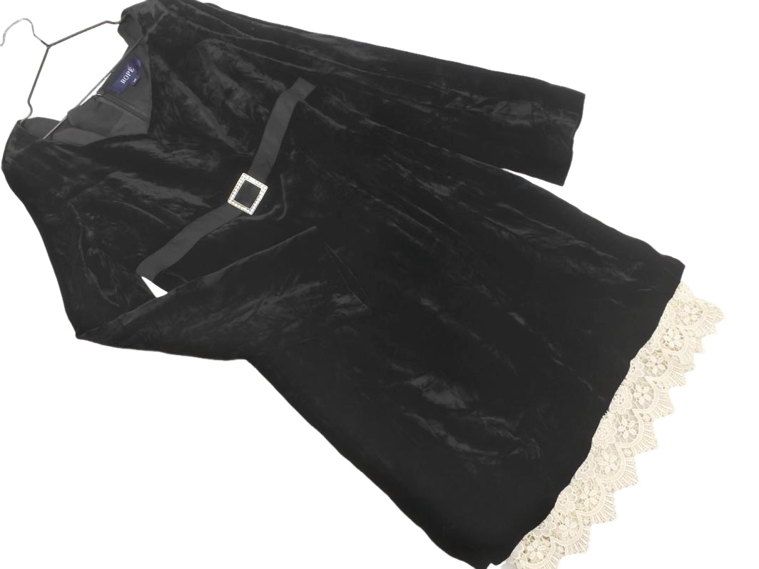 ROPE Rope велюр поддельный Layered One-piece size9AT/ чёрный *# * fia2 женский ROPE Rope велюр поддельный Layered One-piece size9AT/ чёрный *# * fia2 женский