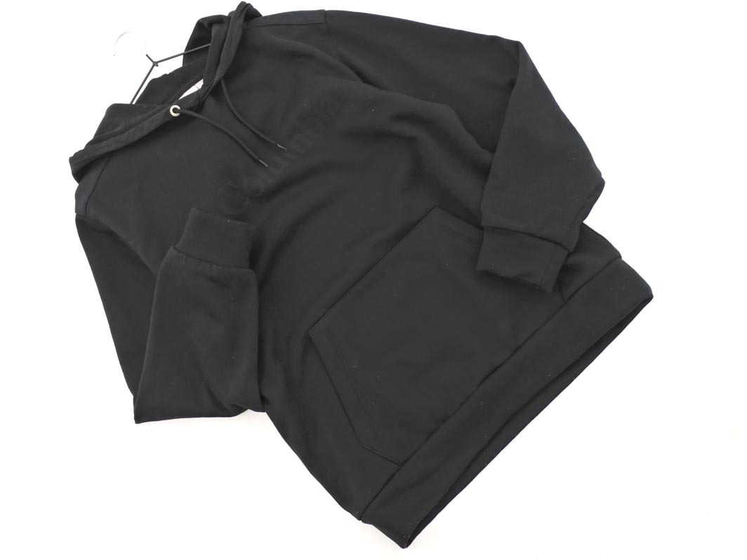 Columbia コロンビア 裏起毛 ロゴ プルオーバー パーカー sizeS/黒 ◇■ ☆ fia2 メンズ_画像1