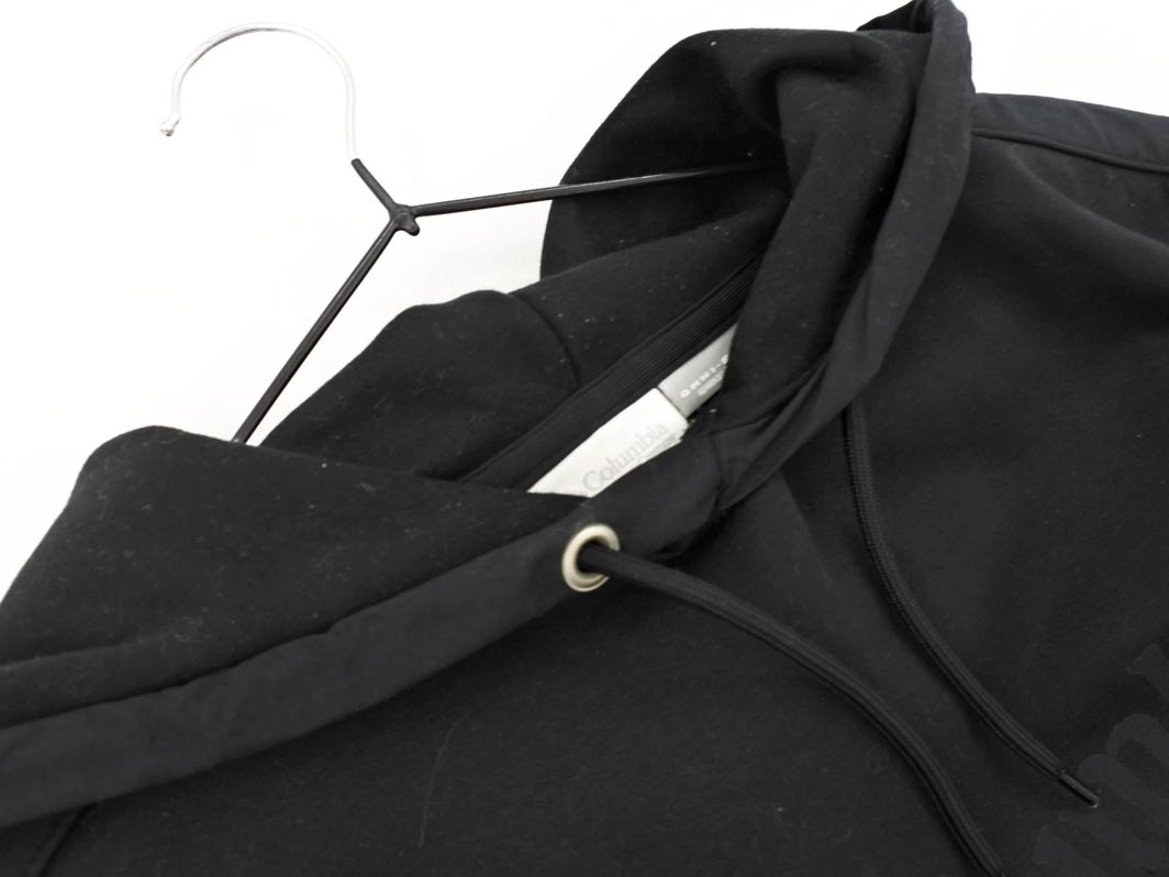 Columbia コロンビア 裏起毛 ロゴ プルオーバー パーカー sizeS/黒 ◇■ ☆ fia2 メンズ_画像2