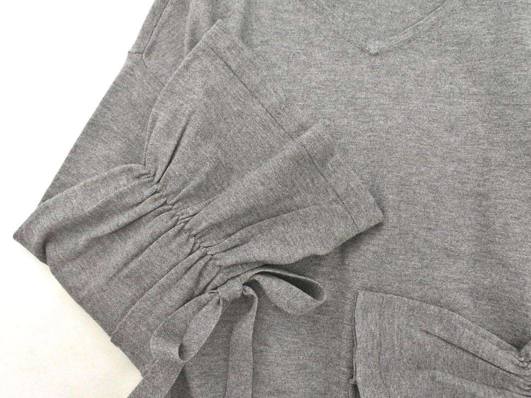 マッキントッシュフィロソフィー リボン キャンディスリーブ ニット セーター size38/グレー ◇■ ☆ fia3 レディースの画像3