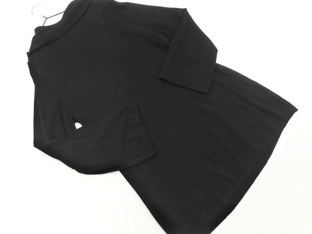 EVEX by KRIZIA エヴェックスバイクリツィア ウール混 オフタートルネック ニット セーター size42/黒 ◇■ ☆ fia3 レディースの画像6