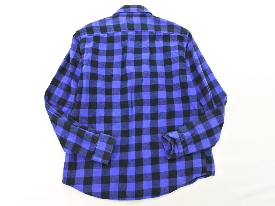 SHIPS GENERAL SUPPLY シップスジェネラルサプライ チェック シャツ sizeS/黒x青 ◇■ ☆ fia3 メンズ_画像5
