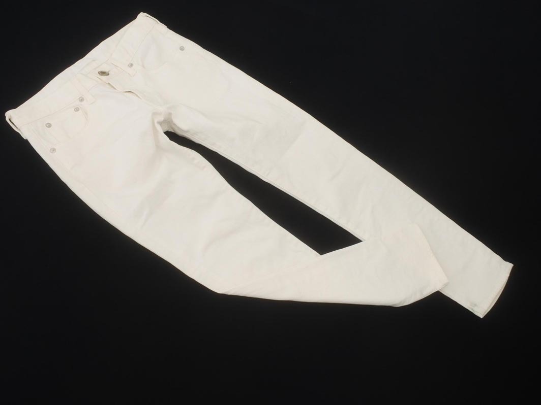 ボーイフレンド テーパードパンツ 55506 （ピュアホワイト）