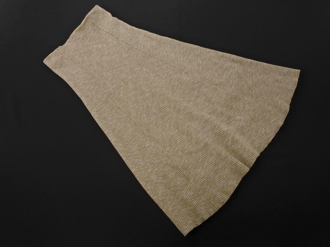 Mila Owen ミラオーウェン ニット ロング スカート size0/ベージュ ◇■ ☆ fia2 レディース