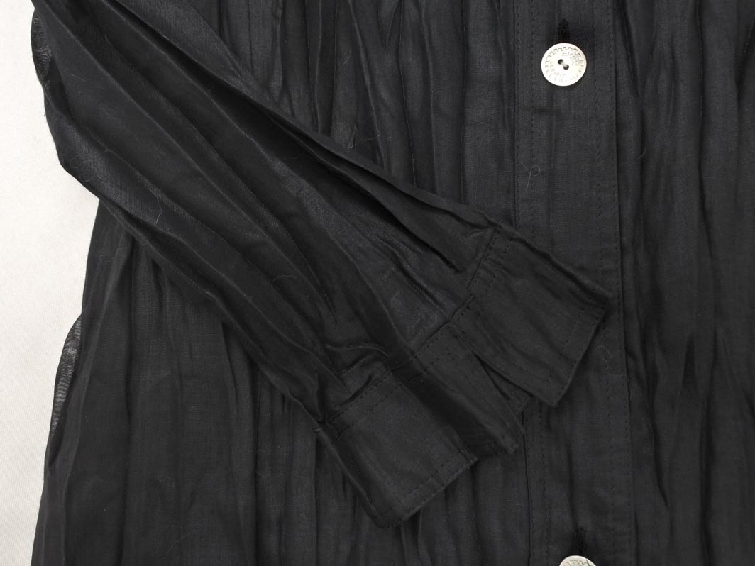 EVEX by KRIZIA エヴェックスバイクリツィア チュニック ブラウス シャツ size42/黒 ◇■ ☆ fia3 レディースの画像3