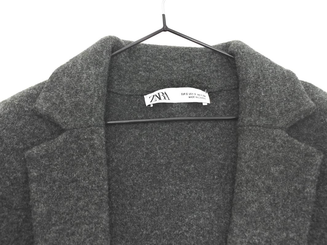 ZARA ザラ ロング チェスター コート sizeS/グレー ◇■ ☆ fhd0 レディース