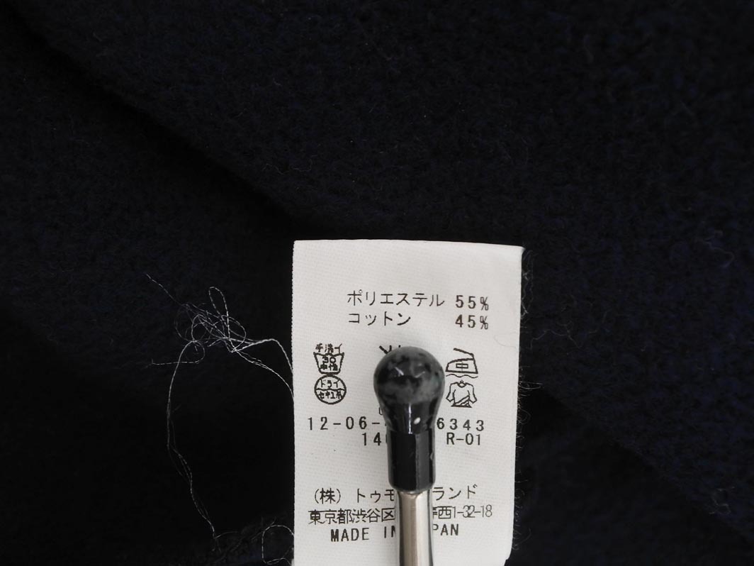 MACPHEE マカフィー トゥモローランド 裏起毛 チュニック ワンピース size38/濃紺 ◇■ ☆ fia5 レディース_画像8