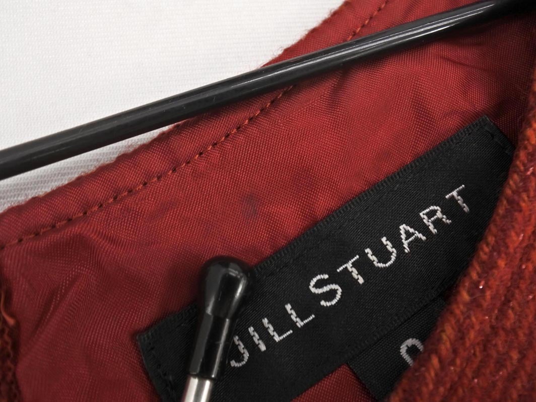 JILLSTUART ジルスチュアート ウール混 ワンピース size0/赤 ◇■ ☆ fia5 レディース