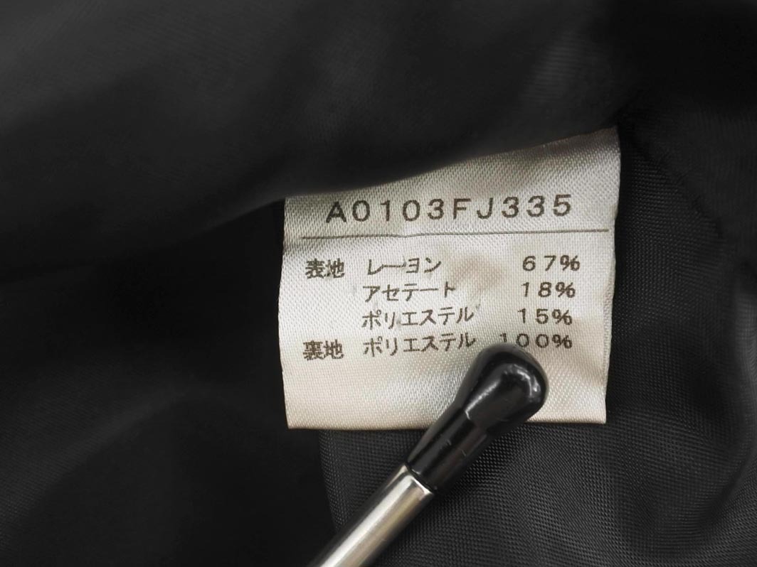 MELROSE メルローズ サテン ジャケット size3/黒 ■◇ ☆ fia5 レディース_画像5