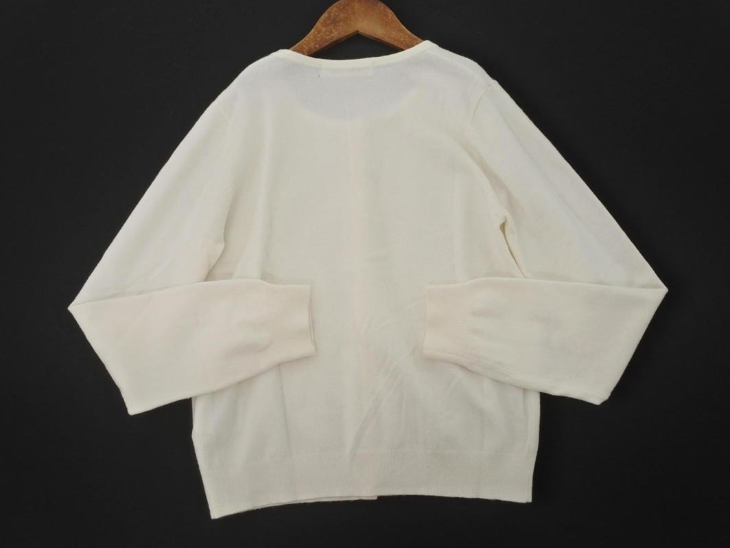 MISCH MASCH ミッシュマッシュ ラインストーン カーディガン sizeM/白 ◇■ ☆ fia5_画像4