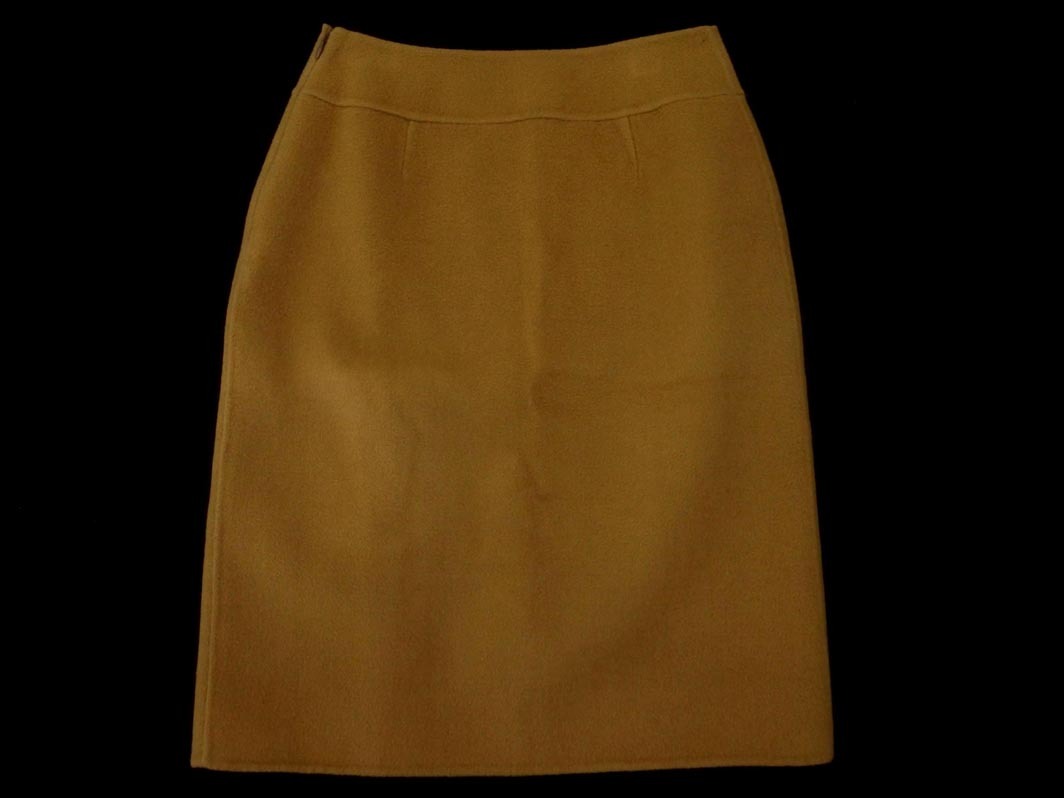 KUMIKYOKU 組曲 sis ウール100% スリット スカート size2/ベージュ ◇■ ☆ fia4 レディース