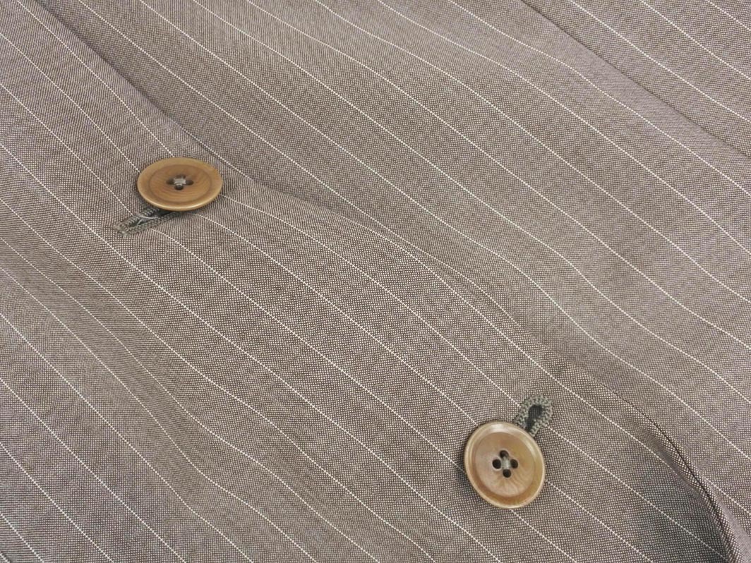 ARMANI COLLEZIONI アルマーニコレツィオーニ ストライプ テーラード ジャケット size48/グレー ■■ ☆ fia4 メンズ_画像4