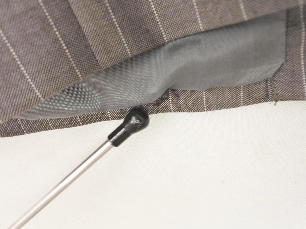 ARMANI COLLEZIONI アルマーニコレツィオーニ ストライプ テーラード ジャケット size48/グレー ■■ ☆ fia4 メンズ_画像9