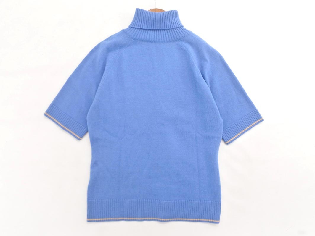 NEWYORKER ニューヨーカー ウール混 ハイネック ニット セーター sizeM/水色 ◇■ ☆ fia5 レディース_画像6