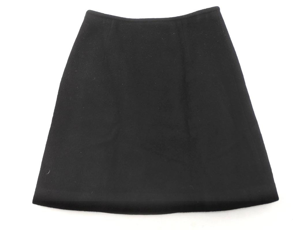 un dix cors アンディコール ウール混 Aライン 台形 スカート size38/黒 ◇■ ☆ fia5 レディース_画像4