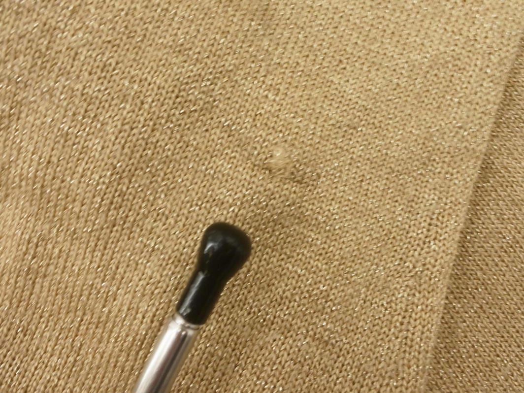 UNTITLED Untitled шерсть 100% ламе вязаный кардиган size9/ бежевый *# * fia8 женский