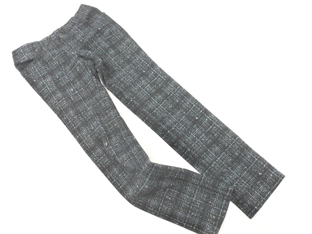 la.f... ラエフ ロートレアモン チェック ストレッチ パンツ size2S/黒ｘグレー ◇■ ☆ fia8 レディース