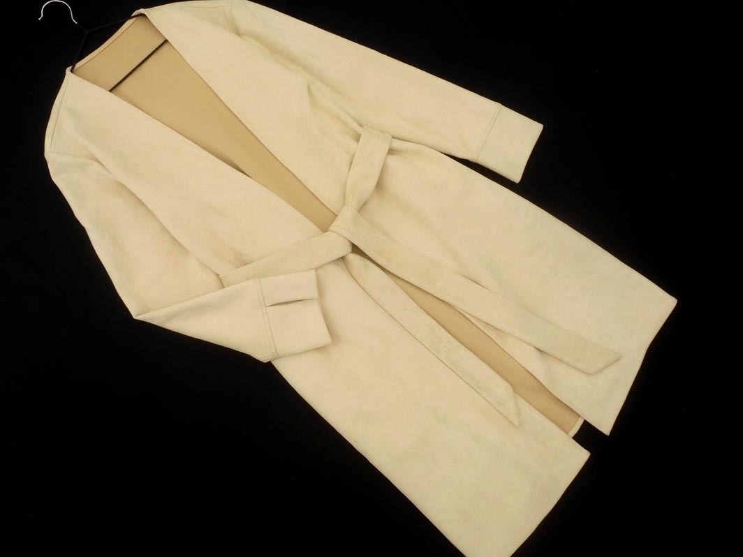 Droite lautreamont ドロワット ロートレアモン ベロア コート size2/ベージュ ◇■ ☆ fia8 レディース_画像1