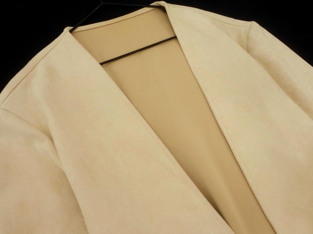 Droite lautreamont ドロワット ロートレアモン ベロア コート size2/ベージュ ◇■ ☆ fia8 レディース_画像4