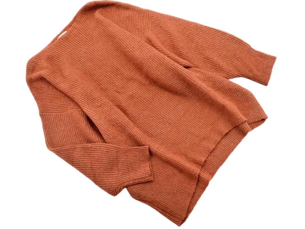 earth music&ecology アースミュージック＆エコロジー オーバーサイズ ニット チュニック ワンピース sizeF/茶 ◇■ ☆ fia8 レディース_画像1