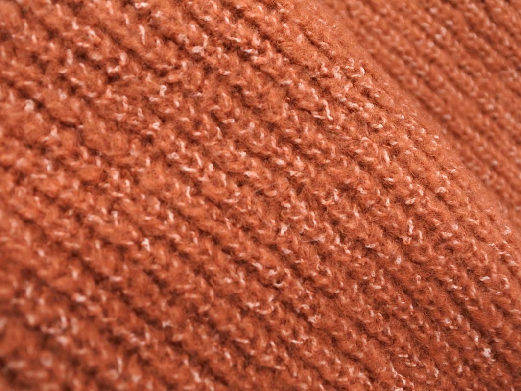 earth music&ecology アースミュージック＆エコロジー オーバーサイズ ニット チュニック ワンピース sizeF/茶 ◇■ ☆ fia8 レディース_画像6