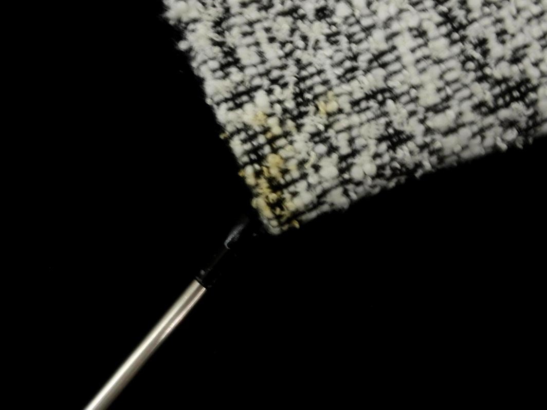 la.f... ラエフ ロートレアモン ツイード ブラウス シャツ size2S/グレー ◇■ ☆ fia8 レディース_画像6