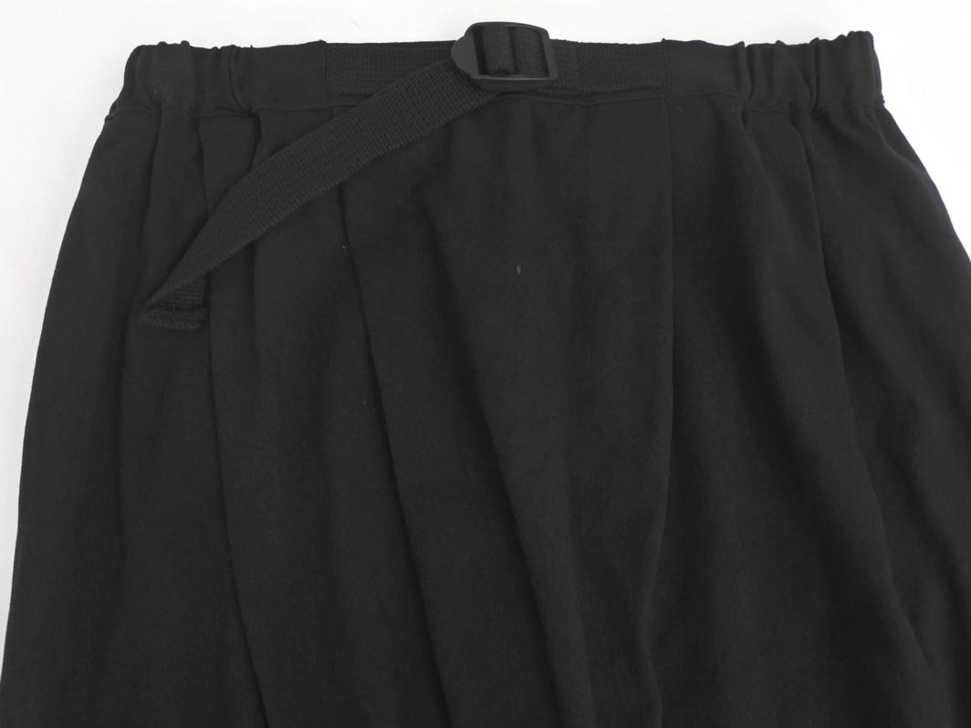 新品 SM2 サマンサモスモス タック ベルト付き ロング スカート sizeF/黒 ◇■ ☆ fia9 レディースの画像2