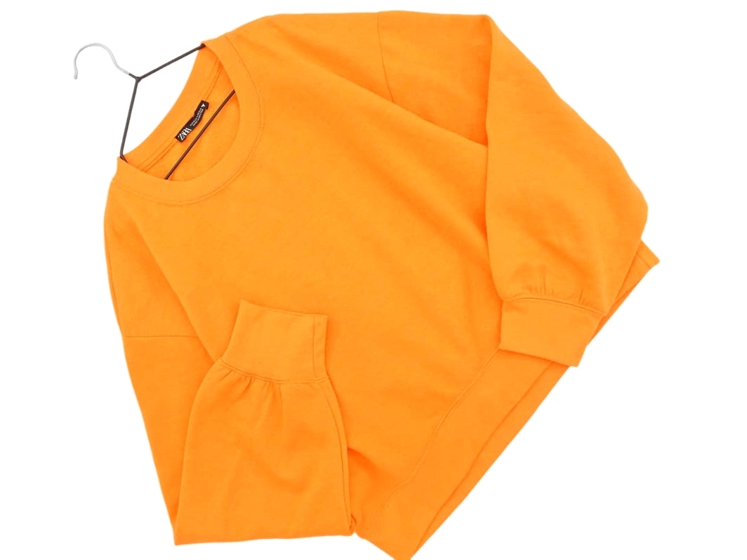 ZARA ザラ 裏起毛 カットソー sizeM/オレンジ ◇■ ☆ fia9 レディース_画像1