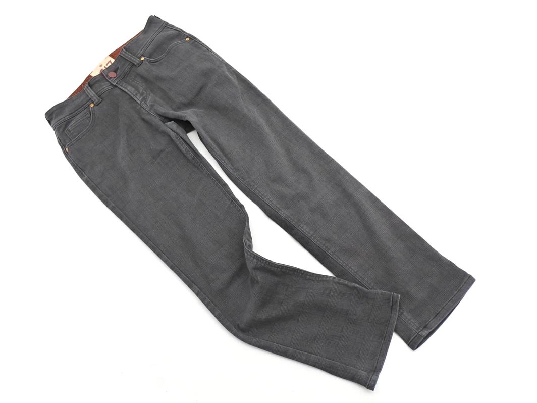 C-SEVENTEEN シーセブンティーン 裏起毛 グレンチェック ストレッチ デニムパンツ sizeS/グレー ◇■ ☆ fia9 レディース_画像1