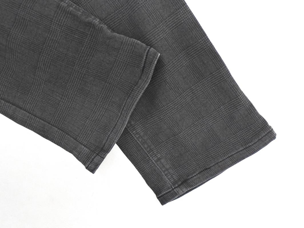 C-SEVENTEEN シーセブンティーン 裏起毛 グレンチェック ストレッチ デニムパンツ sizeS/グレー ◇■ ☆ fia9 レディース_画像2