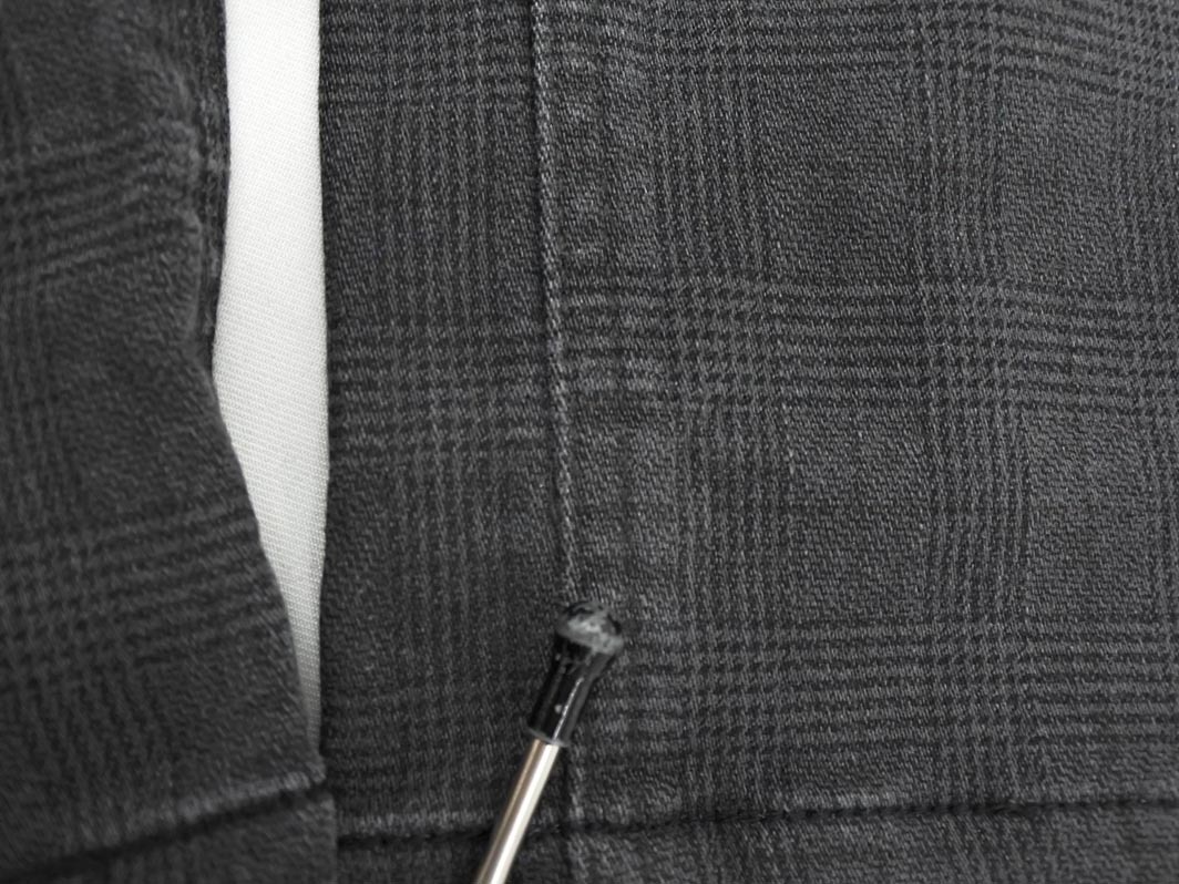 C-SEVENTEEN シーセブンティーン 裏起毛 グレンチェック ストレッチ デニムパンツ sizeS/グレー ◇■ ☆ fia9 レディース_画像5