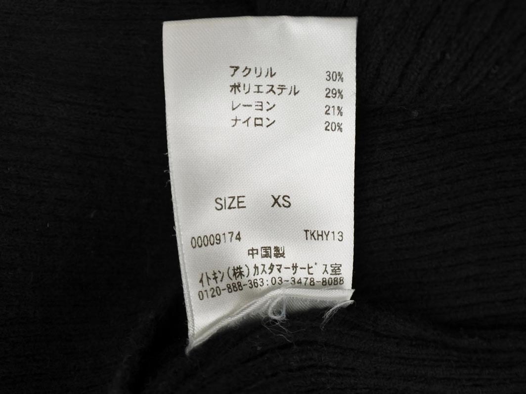 a.v.v アーヴェヴェ タートルネック ニット セーター sizeXS/黒 ◇■ ☆ fia9 レディース_画像5