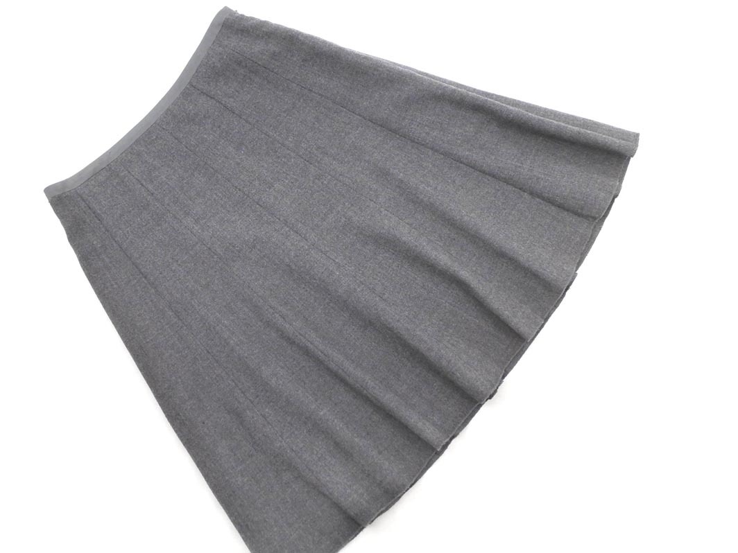 PAUL STUART paul (pole) Stuart шерсть 100% юбка size6/ серый *# * fia9 женский 