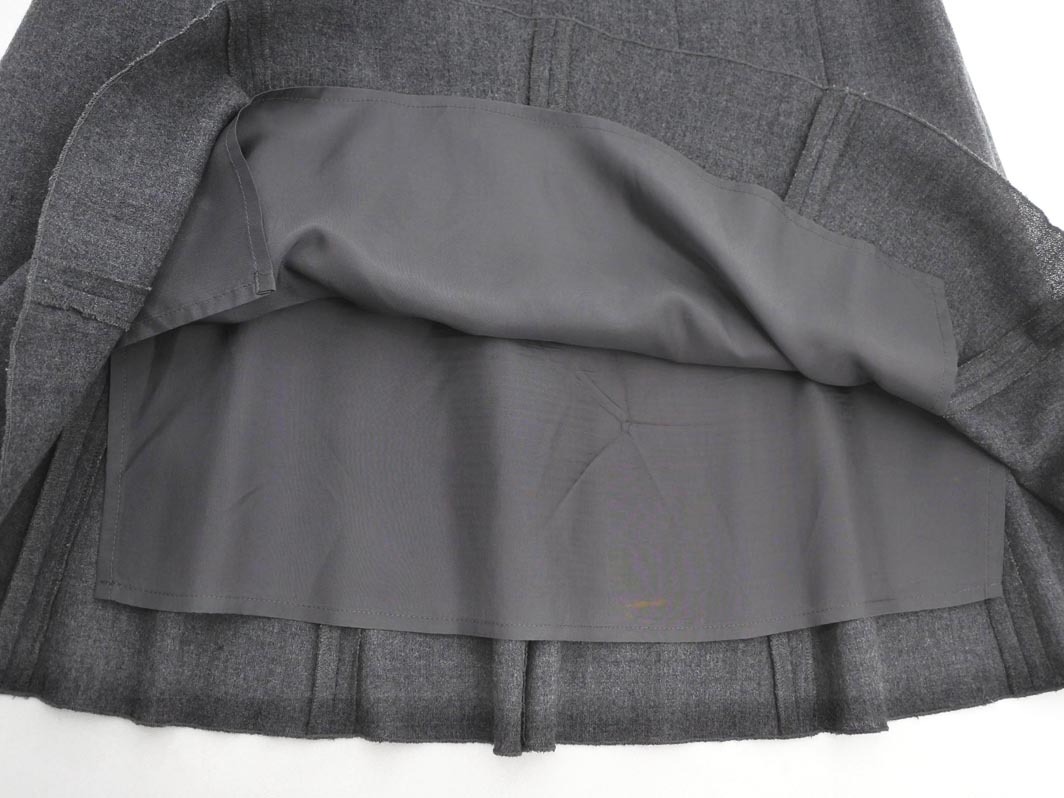 PAUL STUART paul (pole) Stuart шерсть 100% юбка size6/ серый *# * fia9 женский 