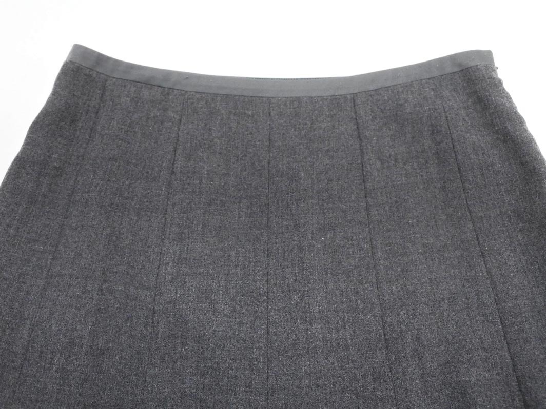 PAUL STUART paul (pole) Stuart шерсть 100% юбка size6/ серый *# * fia9 женский 