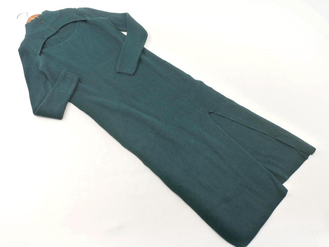 MURUA ムルーア ニット ワンピース sizeF/緑 ◇■ ☆ fia9 レディース_画像6