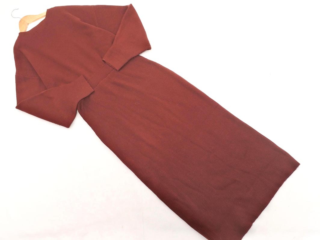 AZUL BY MOUSSY azur bai Moussy вязаный One-piece sizeS/ красный *# * fia9 женский