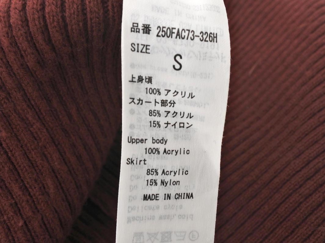 AZUL BY MOUSSY azur bai Moussy вязаный One-piece sizeS/ красный *# * fia9 женский