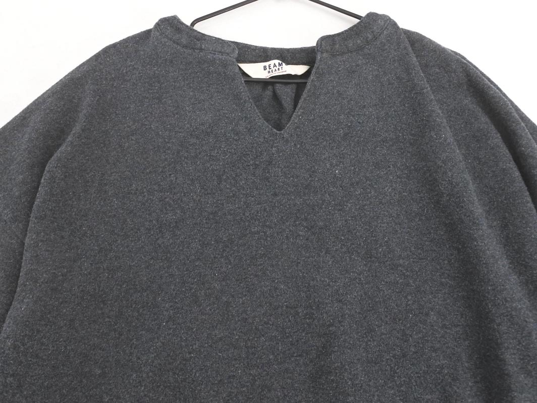 BEAMS HEART ビームスハート 刺繍 プルオーバー グレー ◇■ ☆ fib0 レディース_画像2