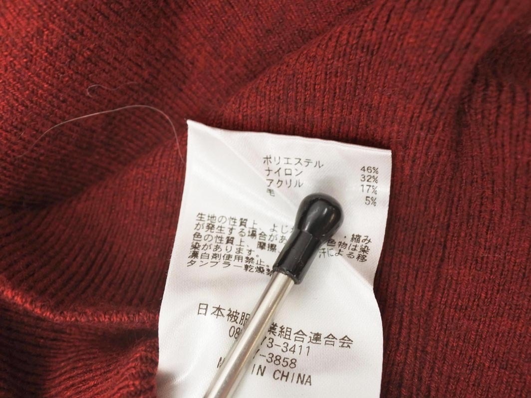 johnbull Johnbull вязаный свитер sizeF/ красный *# * fib0 женский