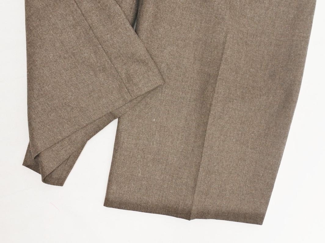 LAUTREAMONT ロートレアモン ウール混 ワイド パンツ size40/茶 ◇■ ☆ fib0 レディース
