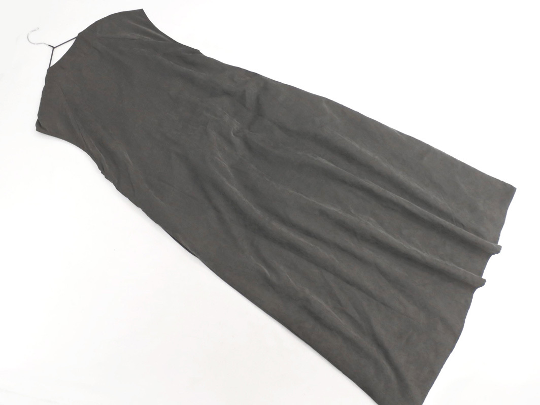 AS KNOW AS アズノゥアズ スエード調 ワンピース ジャンパー スカート sizeF/グレー ◇■ ☆ fib0 レディース_画像6