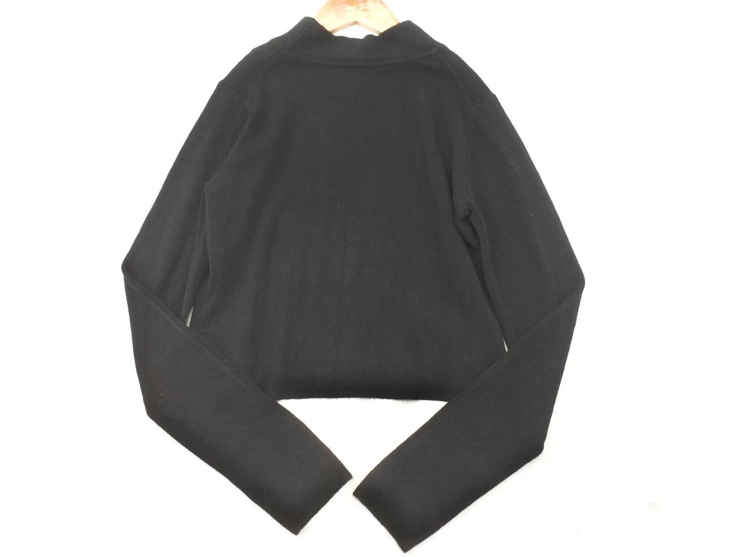  кошка pohs OK rienda rienda вырез лодочкой вязаный свитер sizeF/ чёрный *# * fib0 женский 