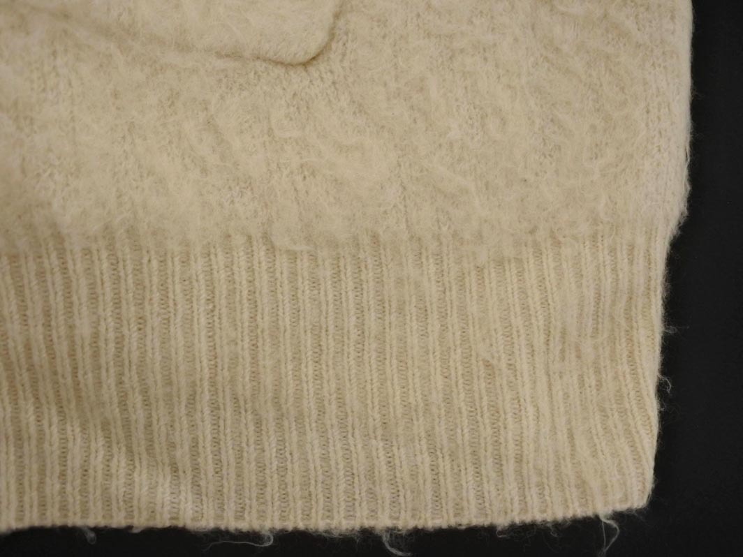 Heather ヘザー Vネック ポケット ニット カーディガン sizeF/アイボリー ◇■ ☆ fib0 レディース_画像2