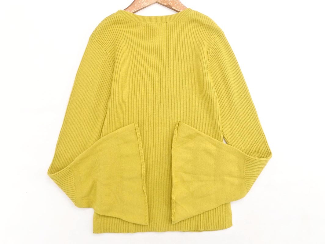 AZUL BY MOUSSY アズールバイマウジー ベルスリーブ リブ ニット セーター sizeM/マスタード ◇■ ☆ fib0 レディース_画像4